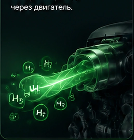 Подача водорода во впуск двигателя